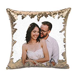 Magic Sequined Custom Gift Pillow Magic Sequined Custom Gift Pillow